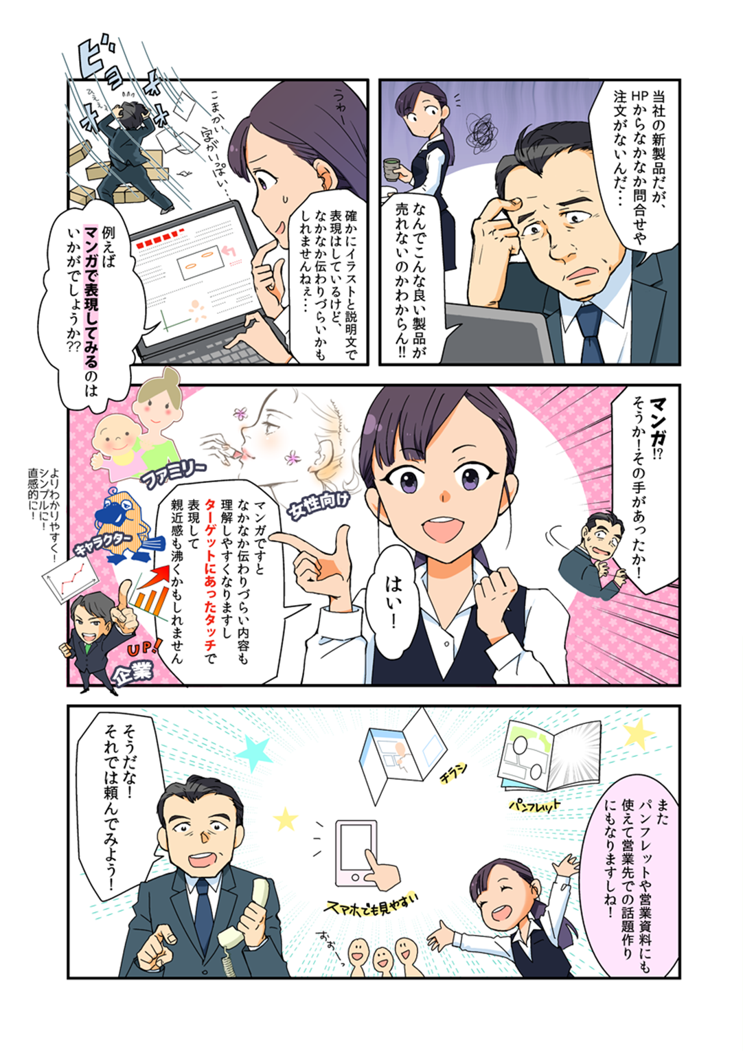 マンガ制作のメリット