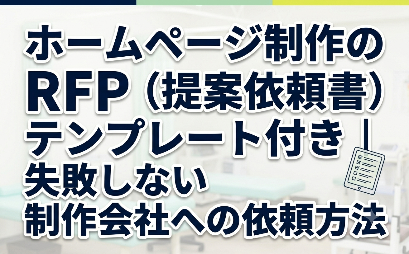 ホームページRFP提案依頼書の書き方