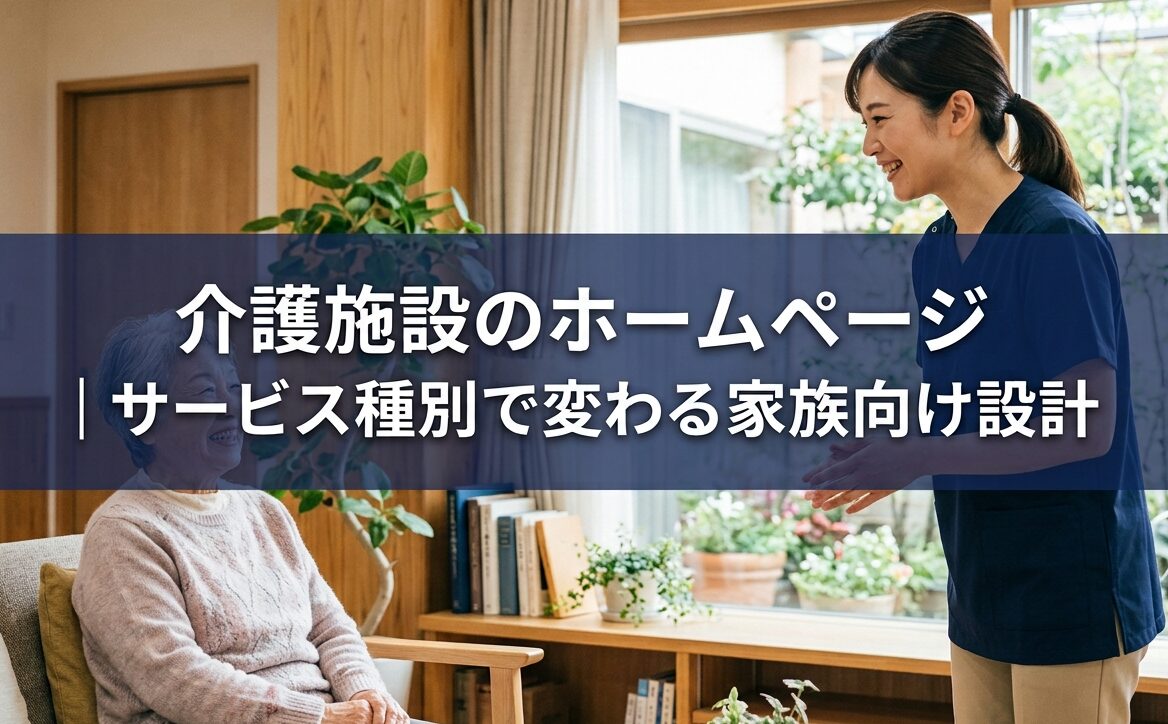 介護施設のホームページ｜サービス種別で変わる家族向け設計